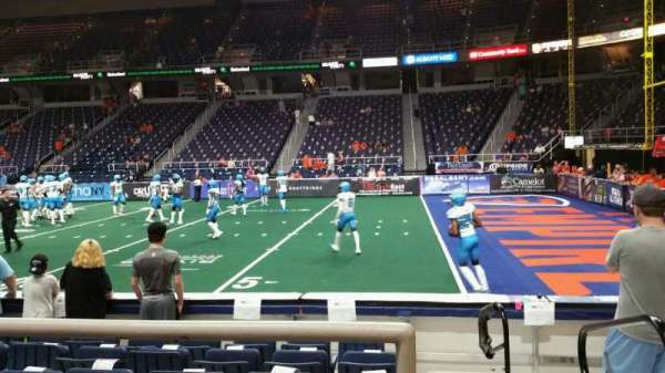 MVP Arena, section: 103, row: B, seat: 1