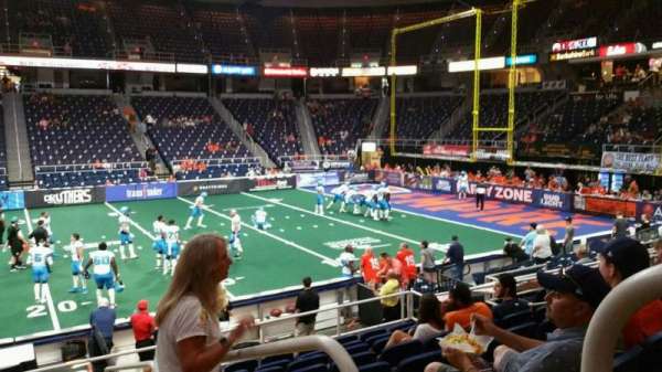 MVP Arena, section: 105, row: J, seat: 1