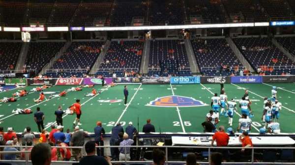 MVP Arena, section: 105, row: J, seat: 11