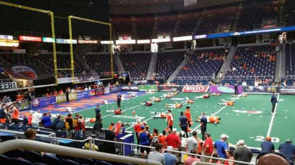 MVP Arena, section: 105, row: H, seat: 15