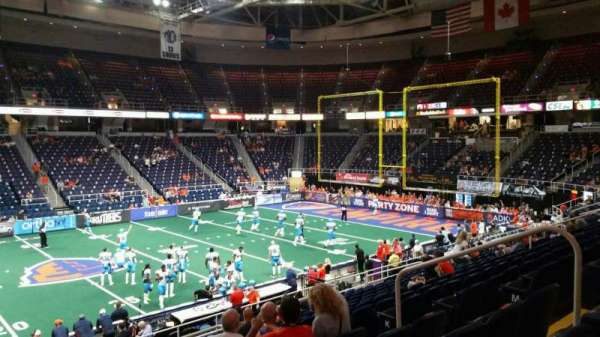 MVP Arena, section: 106, row: Q, seat: 1