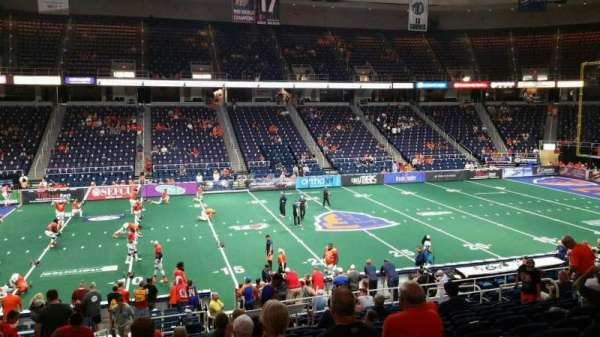 MVP Arena, section: 106, row: S, seat: 15