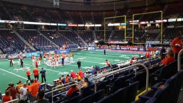 MVP Arena, section: 107, row: J, seat: 7