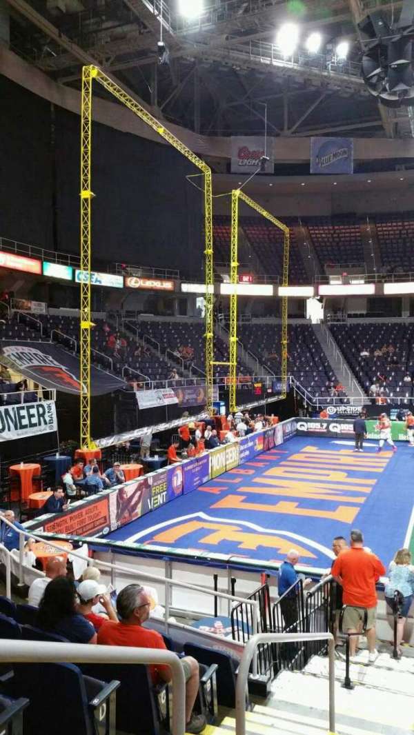 MVP Arena, section: 107, row: H, seat: 15