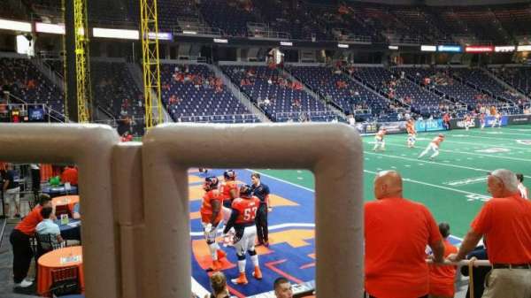 MVP Arena, section: 109, row: E, seat: 7