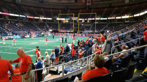 MVP Arena, section: 109, row: E, seat: 7