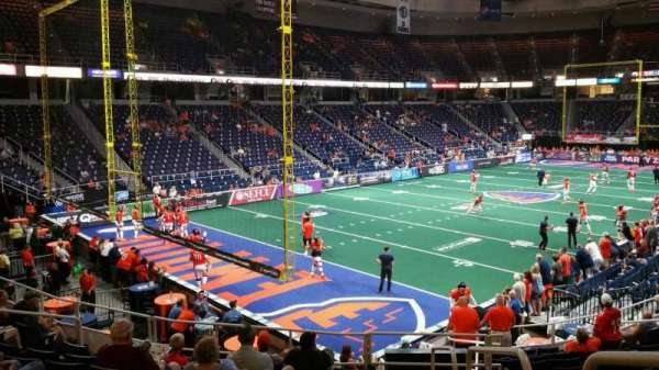 MVP Arena, section: 110, row: P, seat: 1