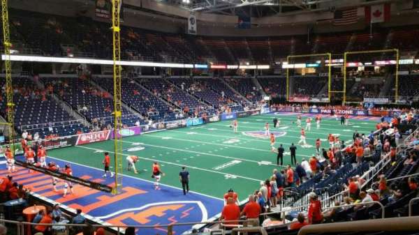 MVP Arena, section: 110, row: P, seat: 1