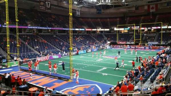 MVP Arena, section: 110, row: P, seat: 6