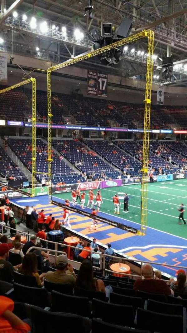 MVP Arena, section: 110, row: P, seat: 6