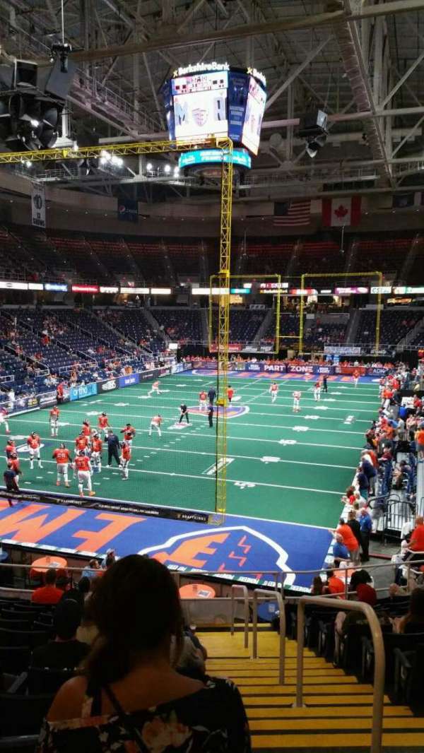 MVP Arena, section: 111, row: S, seat: 1