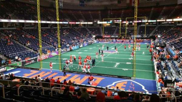 MVP Arena, section: 111, row: S, seat: 8