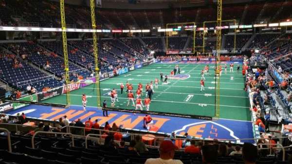 MVP Arena, section: 111, row: S, seat: 8