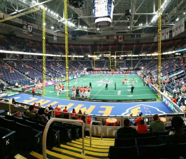 MVP Arena, section: 111, row: M, seat: 13