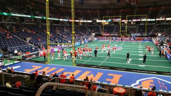 MVP Arena, section: 111, row: M, seat: 13