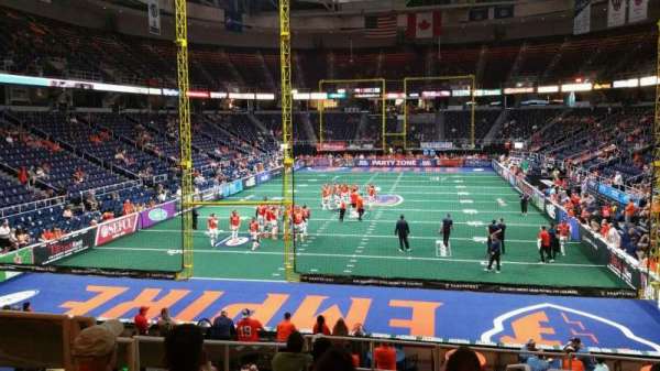 MVP Arena, section: 112, row: P, seat: 1