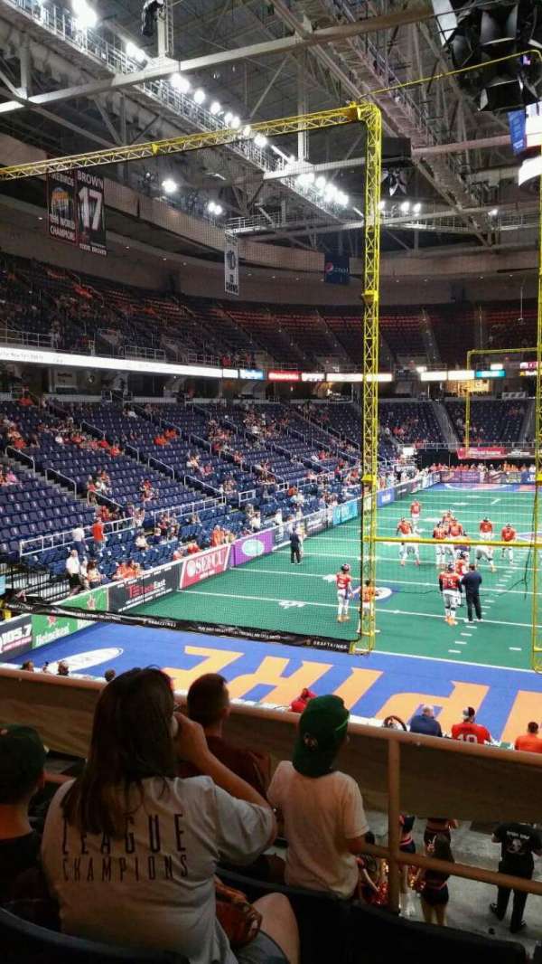 MVP Arena, section: 112, row: P, seat: 6