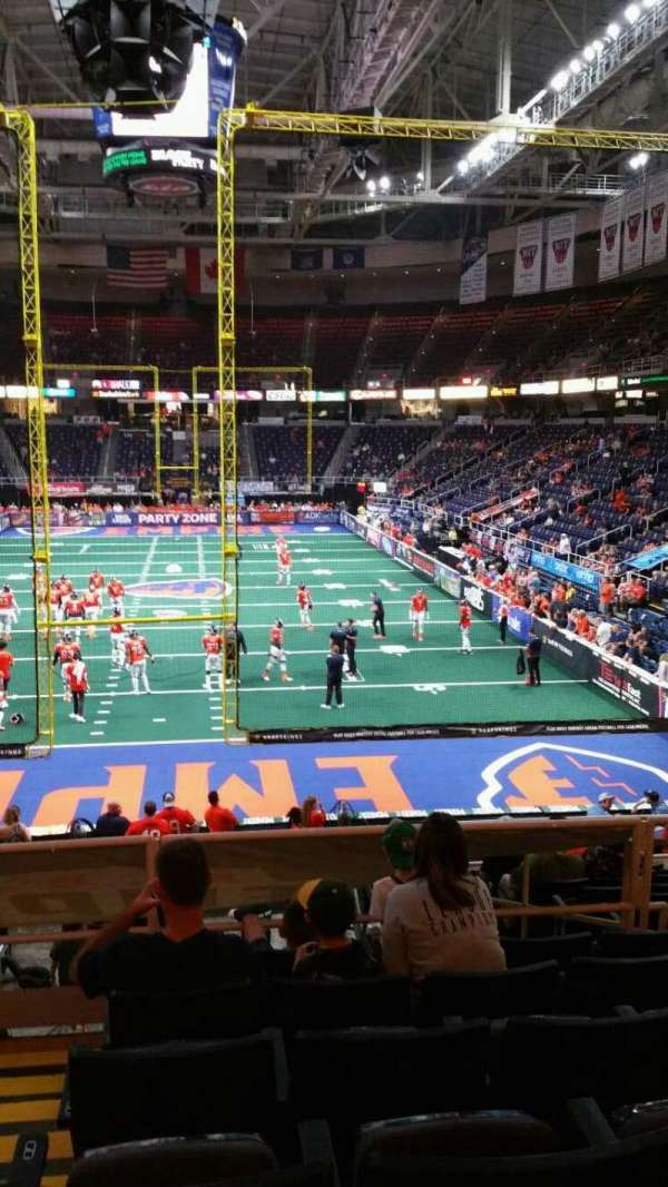 MVP Arena, section: 112, row: R, seat: 10
