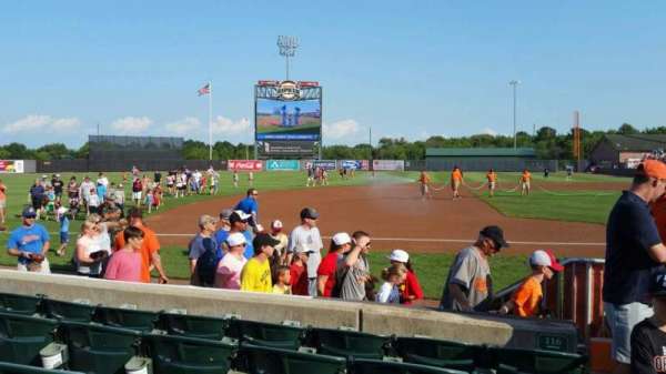 Ripken Stadium, section: 116, row: E, seat: 1