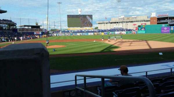 Dunkin' Park, section: 108, row: K, seat: 1