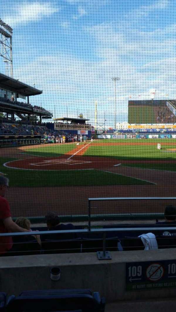 Dunkin' Park, section: 109, row: D, seat: 1