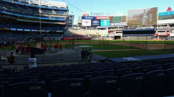 Yankee Stadium, section: 117B, row: 1, seat: 10