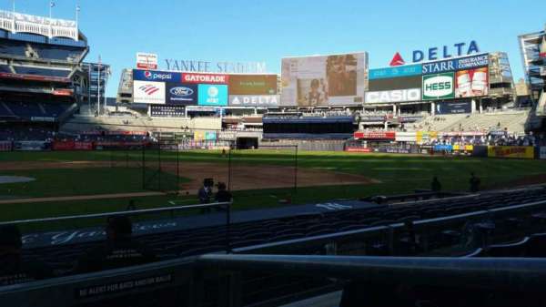Yankee Stadium, section: 117A, row: 3, seat: 1