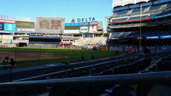Yankee Stadium, section: 117A, row: 3, seat: 1