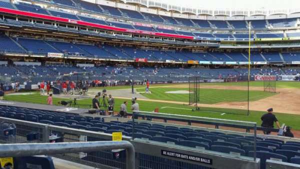 Yankee Stadium, section: 114B, row: 3, seat: 16