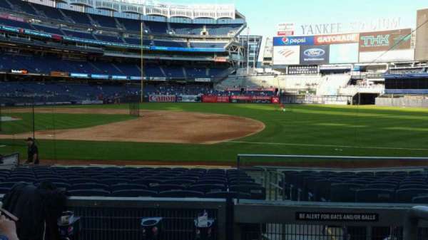 Yankee Stadium, section: 114B, row: 3, seat: 1