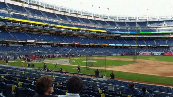 Yankee Stadium, section: 114B, row: 8, seat: 1