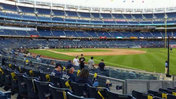 Yankee Stadium, section: 111, row: 15, seat: 1