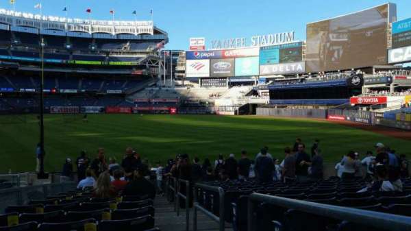 Yankee Stadium, section: 111, row: 15, seat: 1