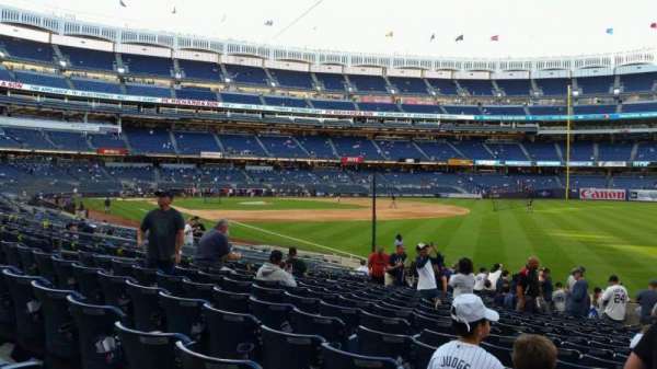 Yankee Stadium, section: 110, row: 17, seat: 1