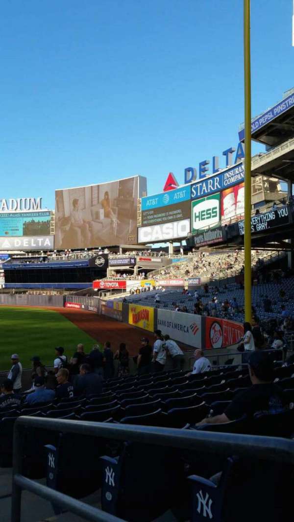 Yankee Stadium, section: 110, row: 17, seat: 1