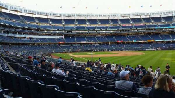 Yankee Stadium, section: 109, row: 15, seat: 1