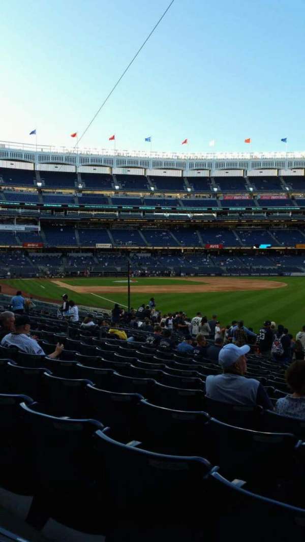 Yankee Stadium, section: 109, row: 15, seat: 1