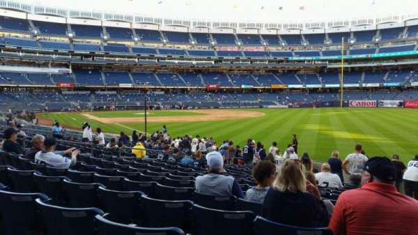 Yankee Stadium, section: 109, row: 15, seat: 1