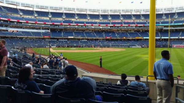 Yankee Stadium, section: 108, row: 9, seat: 1