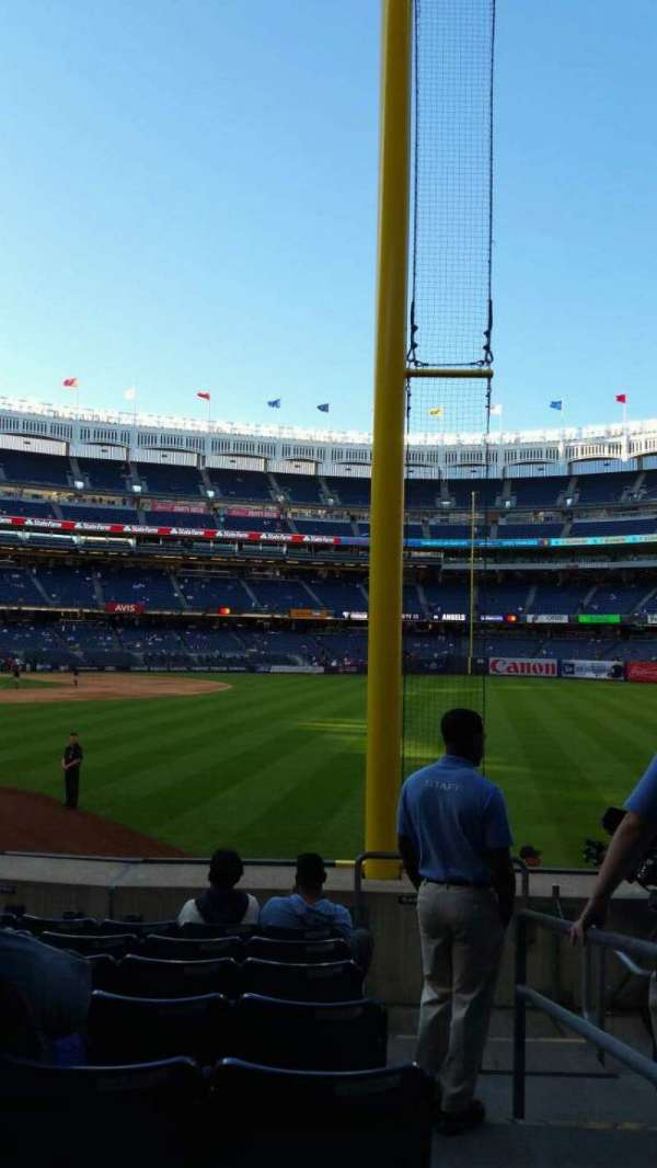 Yankee Stadium, section: 108, row: 9, seat: 1
