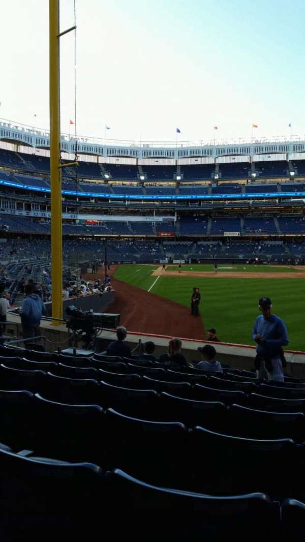 Yankee Stadium, section: 107, row: 9, seat: 1