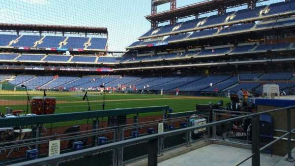 Citizens Bank Park, section: 132, row: 1, seat: 12