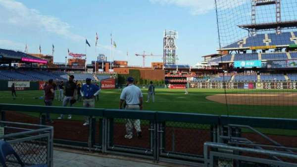 Citizens Bank Park, section: 132, row: 1, seat: 12