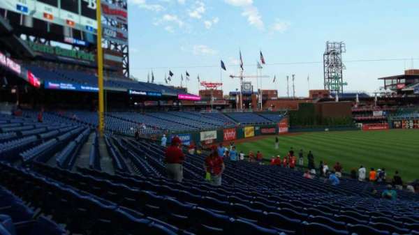 Citizens Bank Park, section: 136, row: 27, seat: 1
