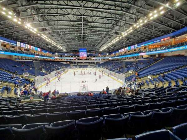 Total Mortgage Arena, section: 100, row: Q, seat: 14