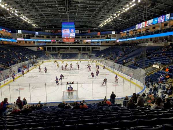 Total Mortgage Arena, section: 100, row: Q, seat: 14