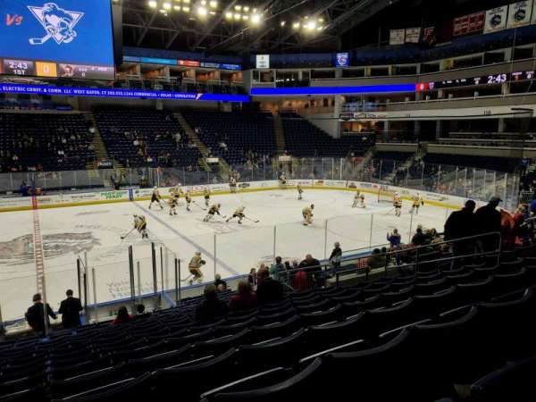 Total Mortgage Arena, section: 105, row: N, seat: 13