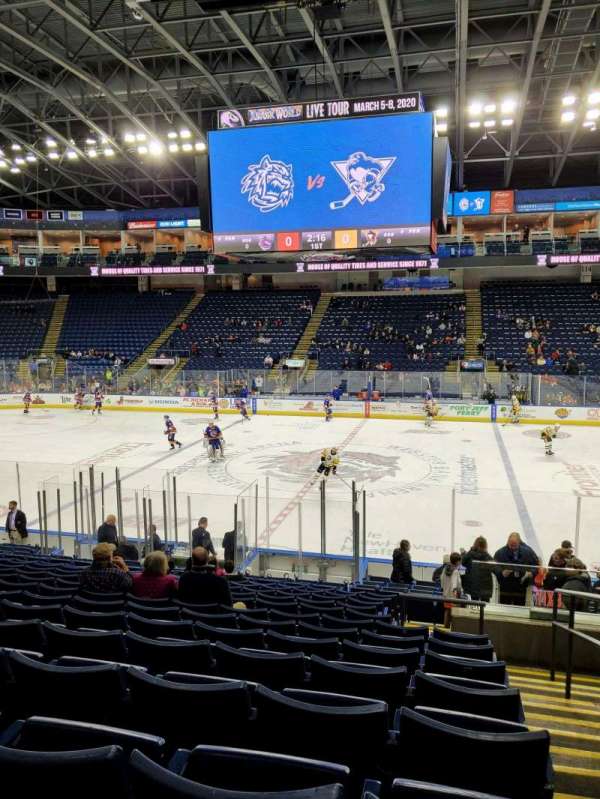 Total Mortgage Arena, section: 105, row: N, seat: 1