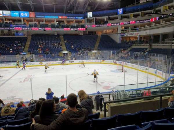 Total Mortgage Arena, section: 106, row: J, seat: 10