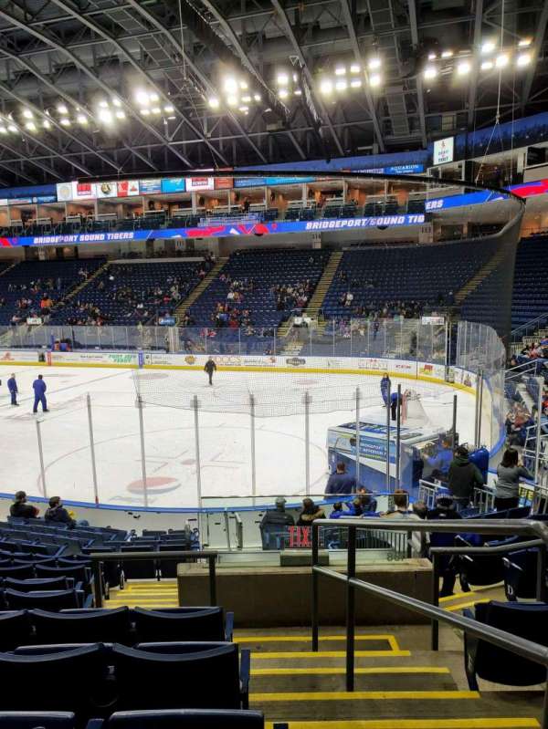 Total Mortgage Arena, section: 107, row: K, seat: 1
